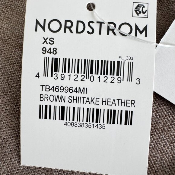 TREASURE & BOND Relaxed V Neck Sweater XS Brown Drop Shoulder High Low Tunic New - Picture 13 of 15